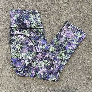 Lululemon Athletica Purple and Green Patterned Leggings